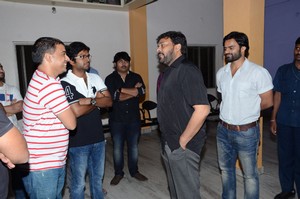 Chiranjeevi Watches Supreme Movie at Prasad Labs